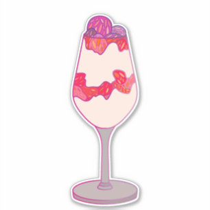 Sticker Parfait aux fraises