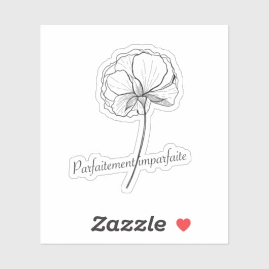 Sticker parfaitement imparfait (Feuille)