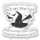 Sticker parfois il faut mettre sur le casquette et rappele (Devant)