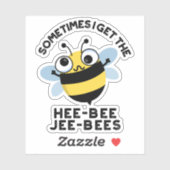 Sticker Parfois, J'Ai Des Puns D'Abeille De Jeebee (Feuille)