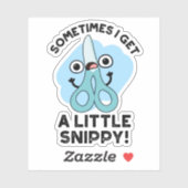 Sticker Parfois, J'Ai Un Petit Jeu De Ciseaux Drôle (Feuille)