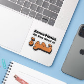 Sticker Parfois, tout ce dont vous avez besoin est un café (Ordinateur portable avec iPhone)