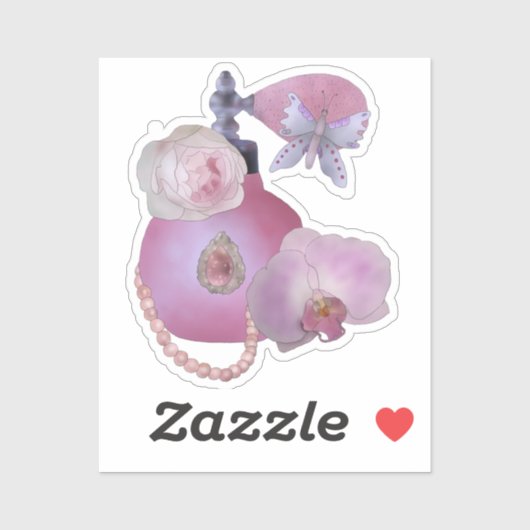 Sticker Parfum vintager (Feuille)