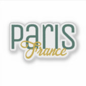 Sticker Paris, France Souvenir (Devant)