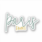 Sticker Paris, France Souvenir (Devant)