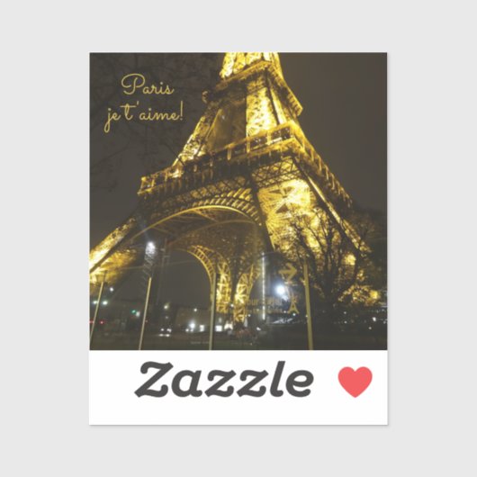 Sticker Paris. France. Tour Eiffel (Feuille)