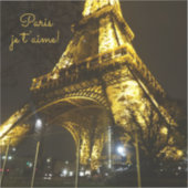 Sticker Paris. France. Tour Eiffel (Recto)