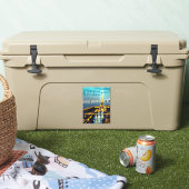 Sticker Paris sous un ciel bleu turquoise (Glacière)