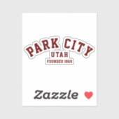 Sticker Park City, Utah (Feuille)