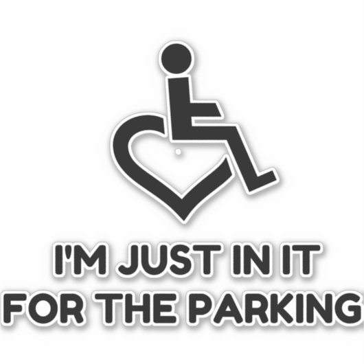 Sticker Parking pour Handicap (Devant)