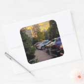 Sticker Parking Sunset Calm - Personnalisable (Enveloppe)