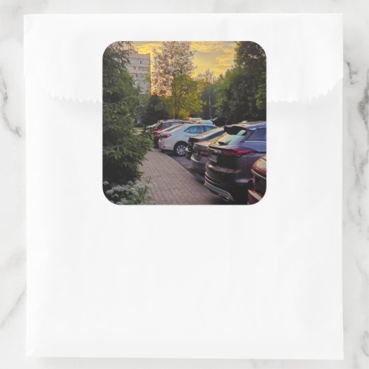 Sticker Parking Sunset Calm - Personnalisable (Sac)