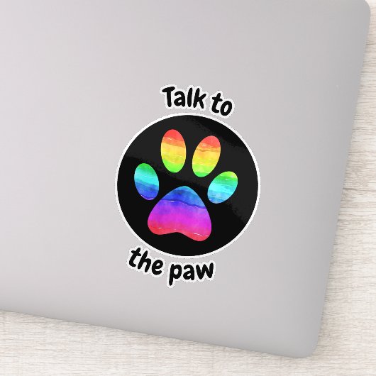 Sticker Parle à la patte (Détail)