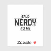 STICKER PARLE-MOI DE NERDY (Feuille)