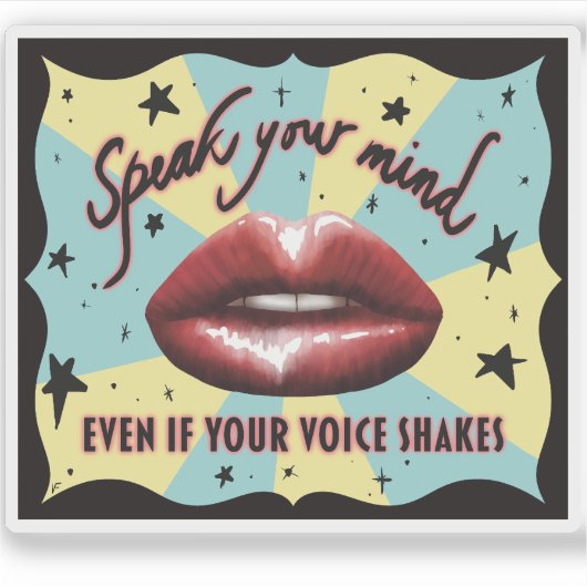 Sticker Parle Ton Esprit, Voter, Activiste (Devant)