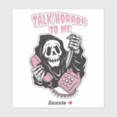 STICKER PARLER HORREUR À MOI GRIM REAPER TÉLÉPHONE (Feuille)