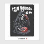 STICKER PARLER HORREUR À MOI GRIM REAPER TÉLÉPHONE ROUGE (Feuille)