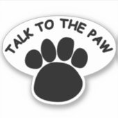 Sticker Parlez au Paw (Devant)
