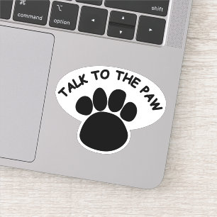 Sticker Parlez au Paw