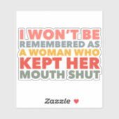 Sticker Parlez de votre déclaration de vérité (Feuille)