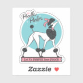 Sticker Parlure de caniche (Feuille)