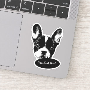 Sticker Parole de chien de taureau français mignon