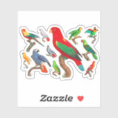 Sticker Parrots Galore (Feuille)