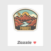 Sticker Parrott, Géorgie (Feuille)