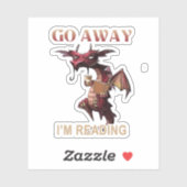 Sticker Pars Je Lis Le Livre Dragon (Feuille)