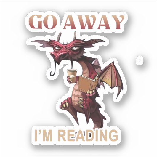 Sticker Pars Je Lis Le Livre Dragon (Devant)