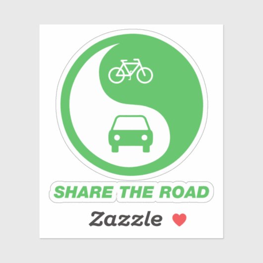 Sticker Partager la route (Feuille)