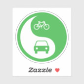 Sticker Partager la route Yin Yang (Feuille)