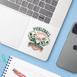 Sticker Partenaires de pickleball en double mixte