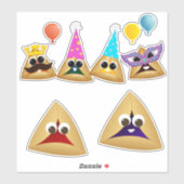 Sticker Parti Cute Hamentashen (Feuille)