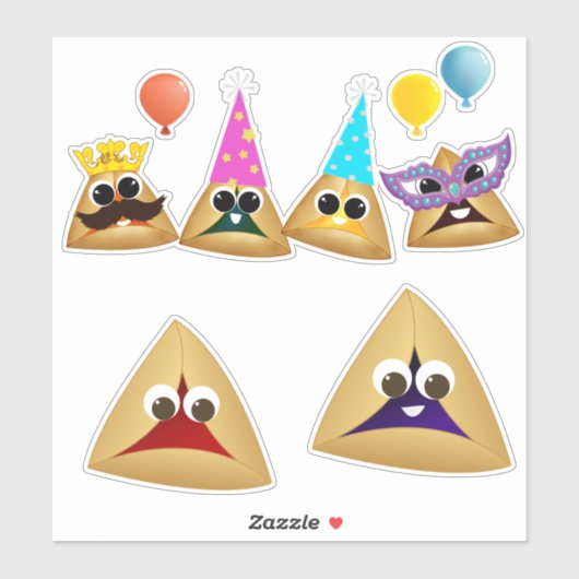 Sticker Parti Cute Hamentashen (Feuille)