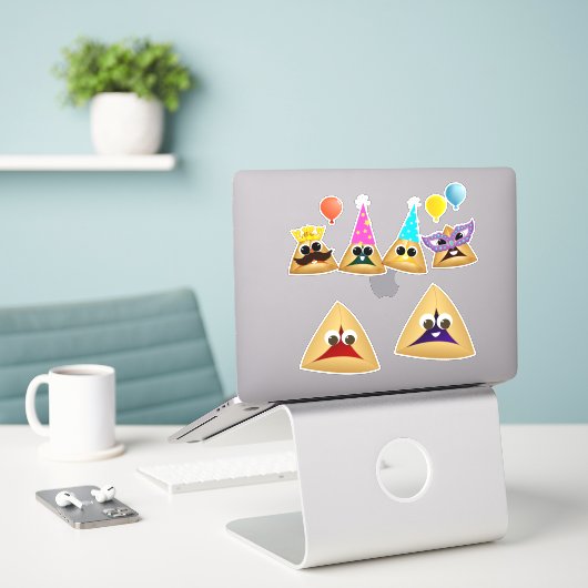 Sticker Parti Cute Hamentashen (Ordinateur portable sur le bureau)