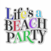 STICKER PARTI DE PLAGE (Devant)