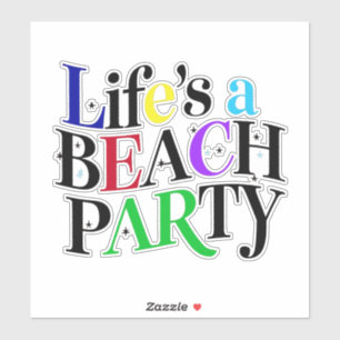 STICKER PARTI DE PLAGE
