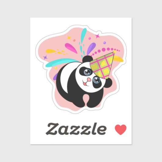 Sticker Parti Panda (Feuille)
