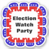 Sticker Parti républicain de surveillance des élections (Recto)