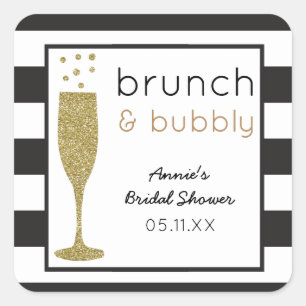 Sticker Parties scintillant Brunch & Bubbly Faux