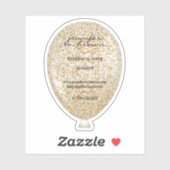 Sticker Parties scintillant de ballon Sparkle Texture (Feuille)