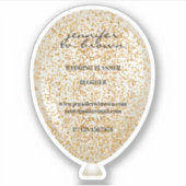 Sticker Parties scintillant de ballon Sparkle Texture (Devant)