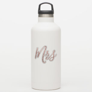 Sticker Parties scintillant d'or rose Mme Vinyl Coupé