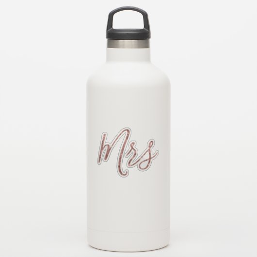 Sticker Parties scintillant d'or rose Mme Vinyl Coupé (Gourde)