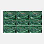 Sticker Parties scintillant en or Emerald Green No (Feuille)
