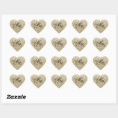 Sticker - Parties scintillant Heart Fab future Mme (Feuille)