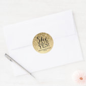 Sticker - Parties scintillant Or Elle A Dit Oui (Enveloppe)