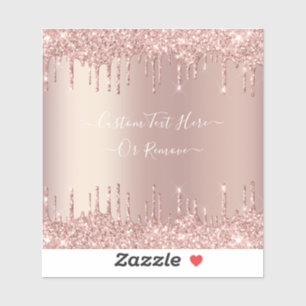 Sticker Parties scintillant rose Gold Blush Éclats Texte p