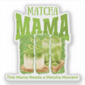 Sticker PARTIES SCINTILLANT verte MATCHA MAMA Brise de pin (Devant)